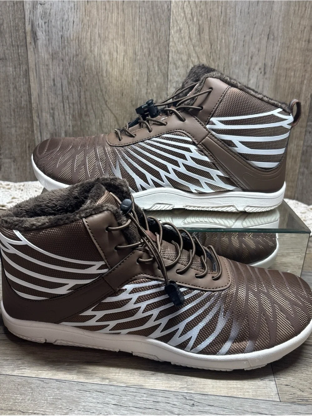 Men's HikeLorax Winter Ergonomic Supportive  BarefootShoes fleecelined EU41 US10